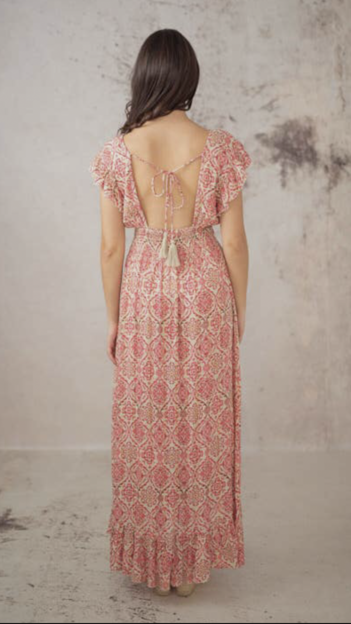 Veste Rosa Long Dress