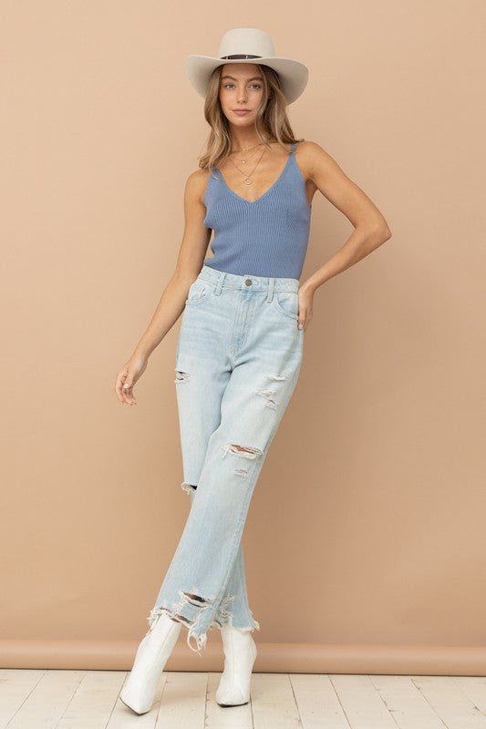Sweater Knitted Tank Cami