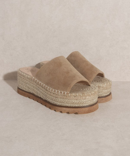 Martina Espadrille Platform Slide