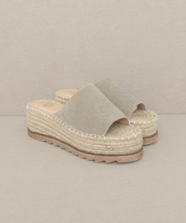 Martina Espadrille Platform Slide