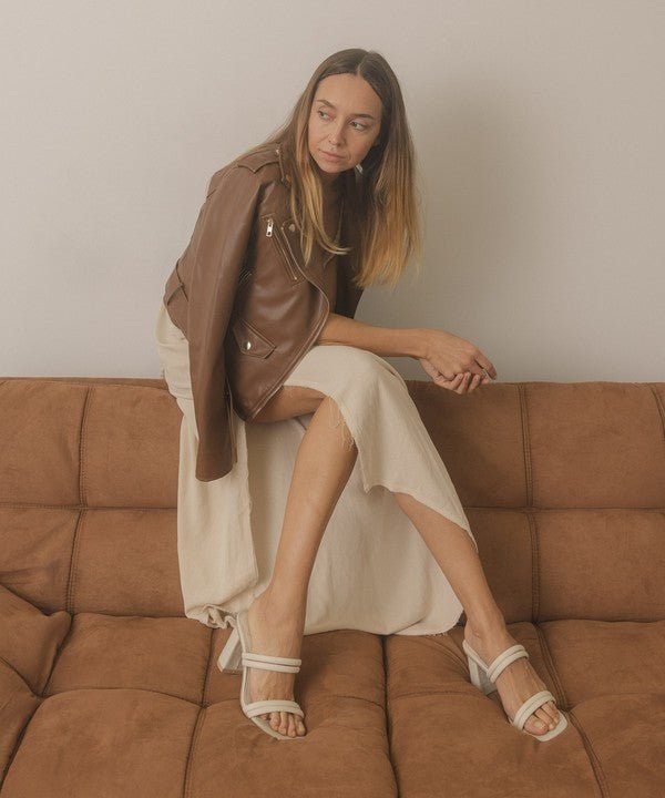 Angie - Strappy Alligator Heel
