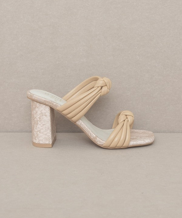 RACHEALA - STRAPPY KNOT HEELS