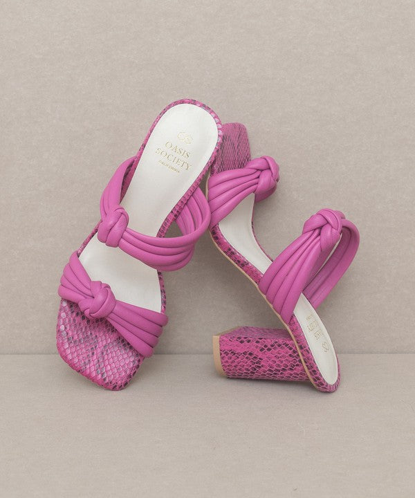 RACHEALA - STRAPPY KNOT HEELS