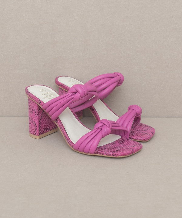 RACHEALA - STRAPPY KNOT HEELS