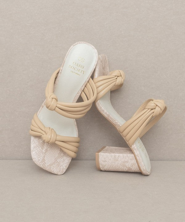 RACHEALA - STRAPPY KNOT HEELS