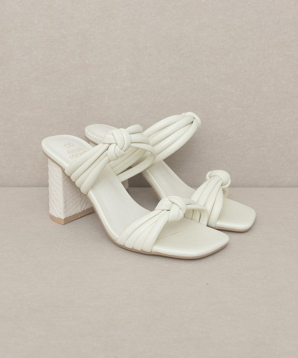 RACHEALA - STRAPPY KNOT HEELS
