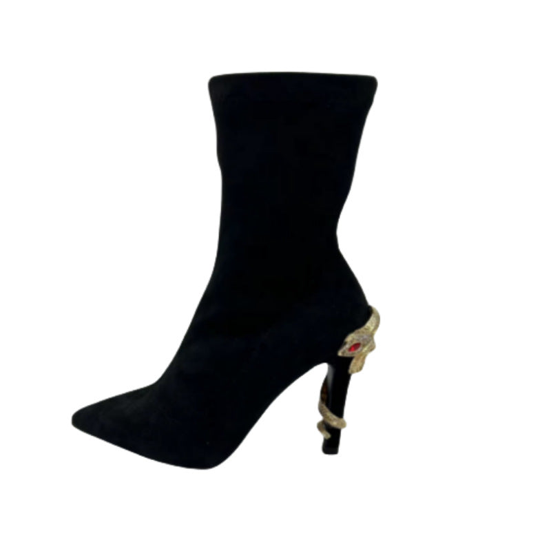 Snake Stiletto Boots