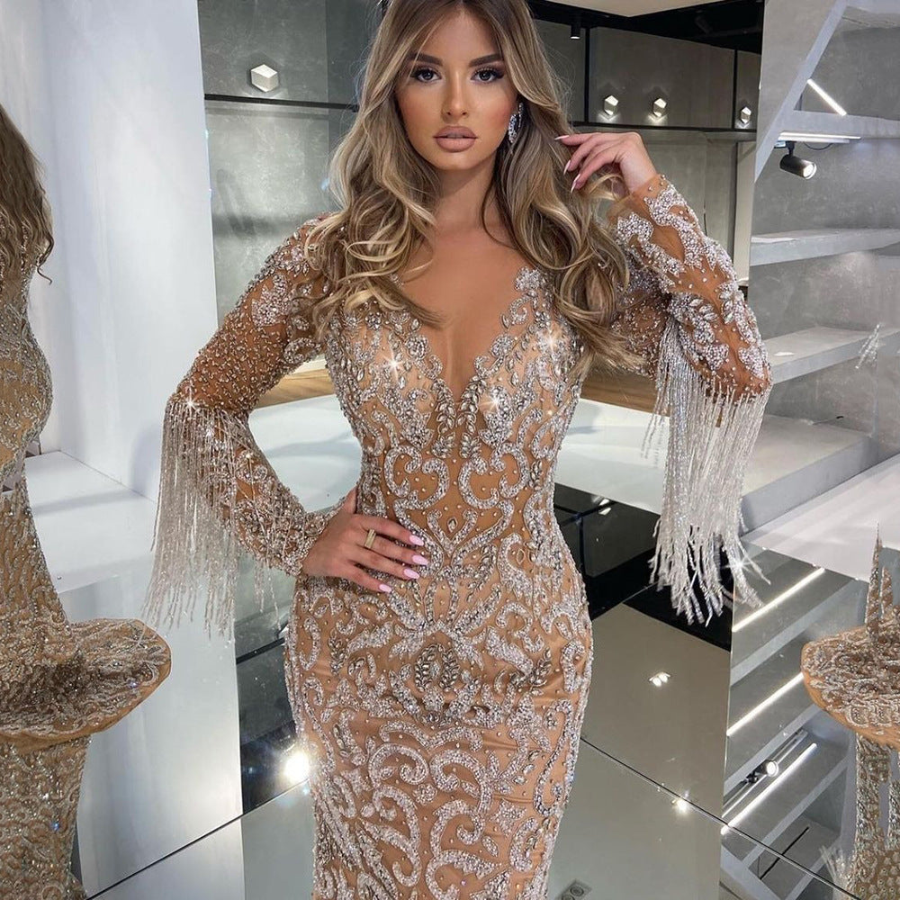 Gold Elegant Sexy Dress