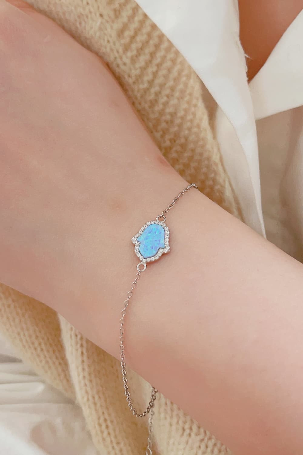 Australian Opal 925 Sterling Silver Bracelet