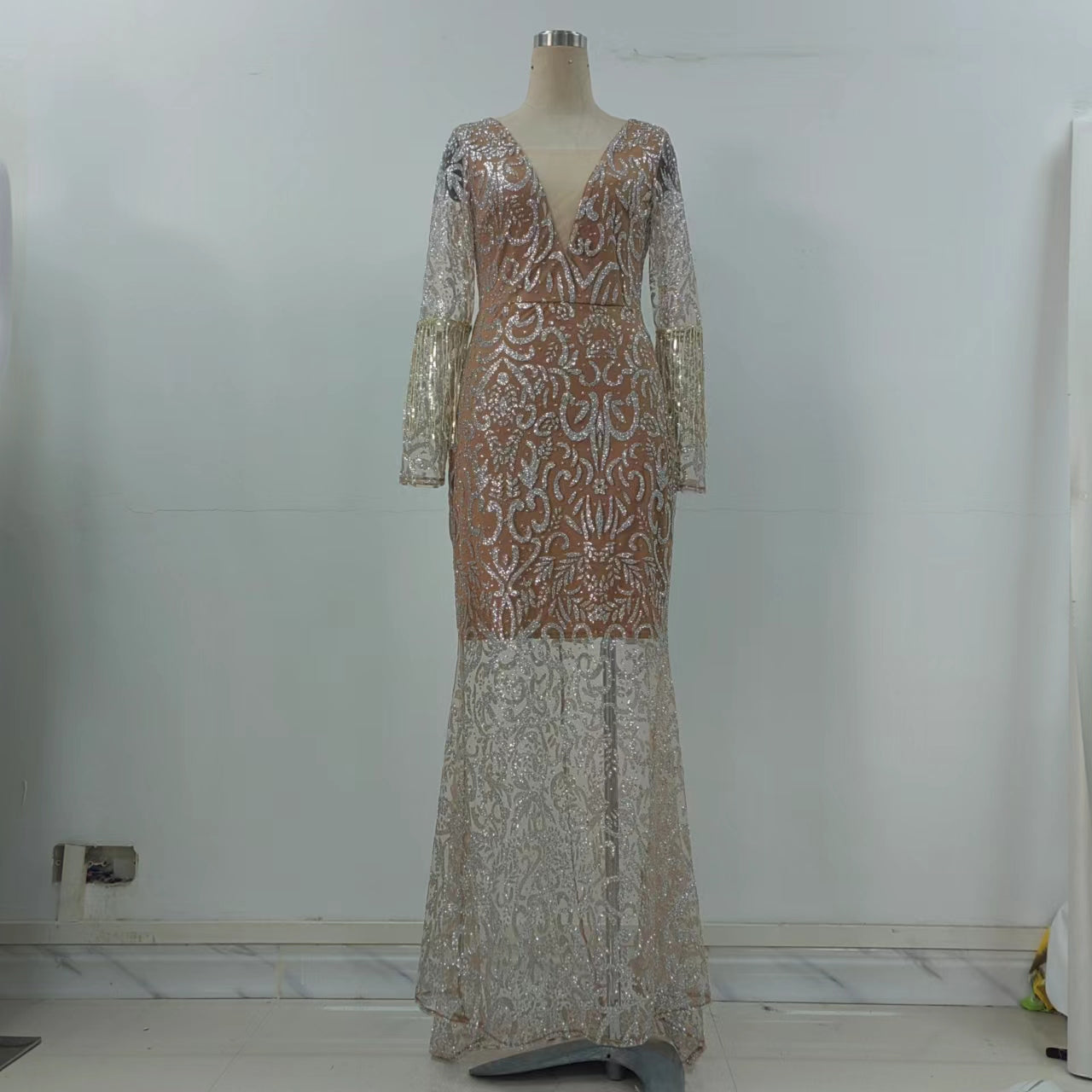 Gold Elegant Sexy Dress