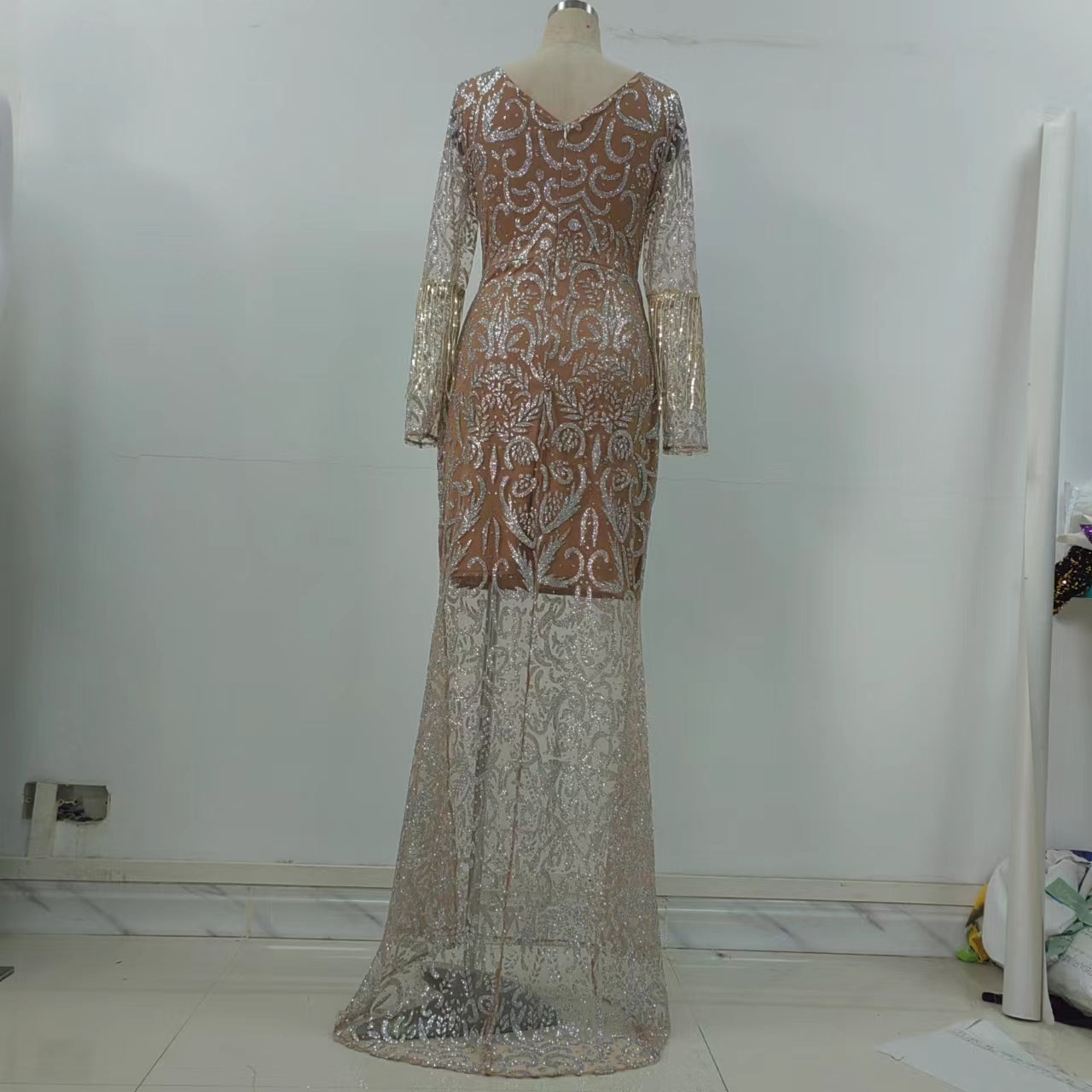 Gold Elegant Sexy Dress