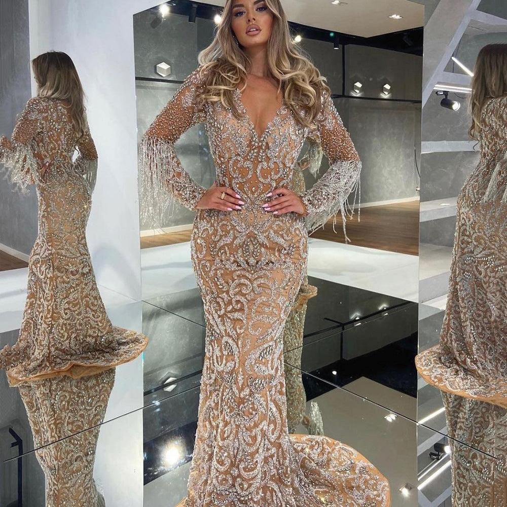 Gold Elegant Sexy Dress