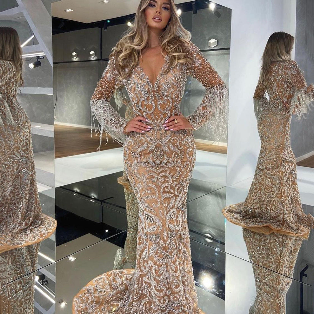 Gold Elegant Sexy Dress