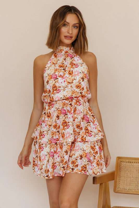 Halter Strap Sleeveless Dress