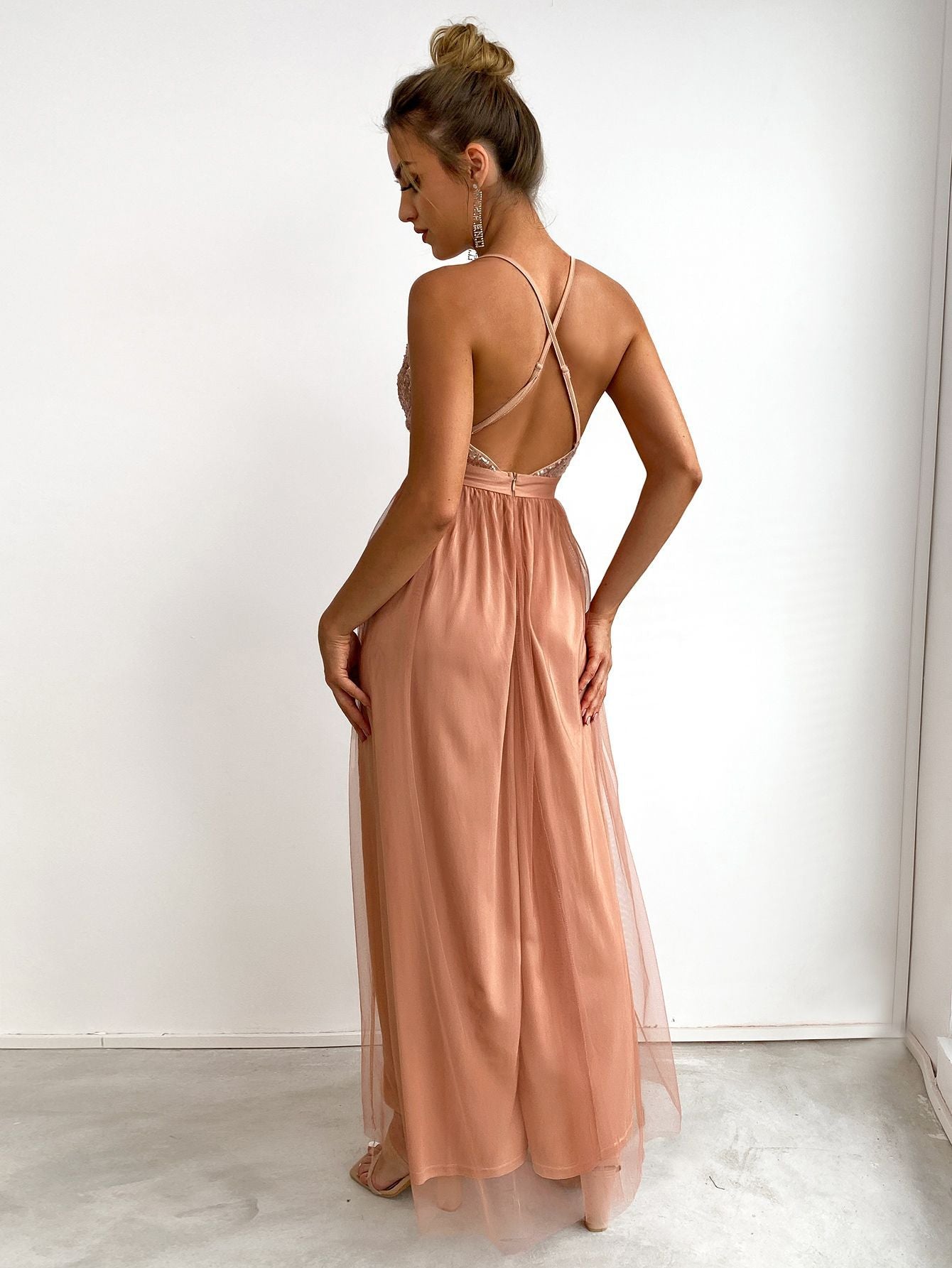 Sequined Flowy Dress