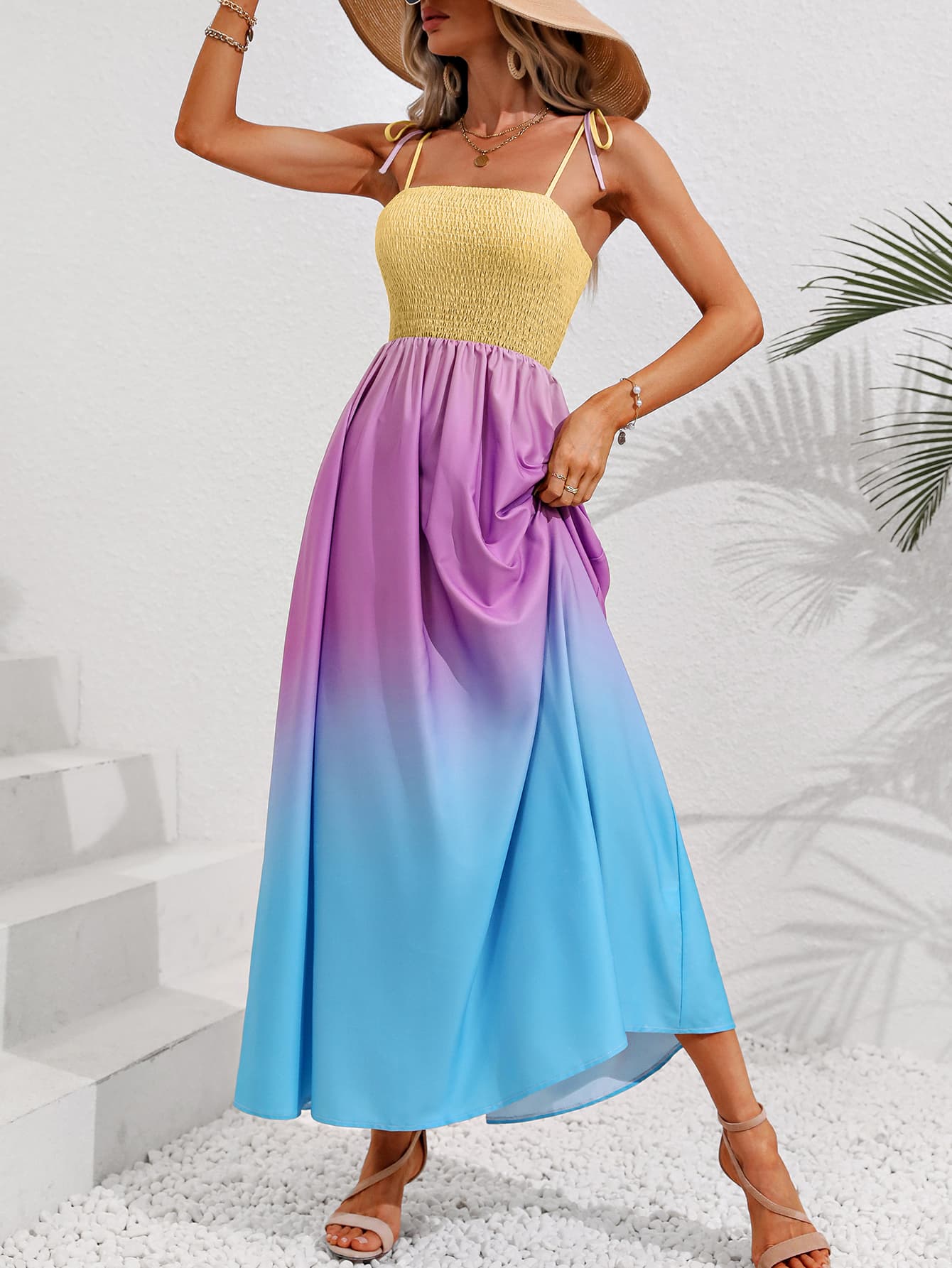 Shoulder Maxi Dress