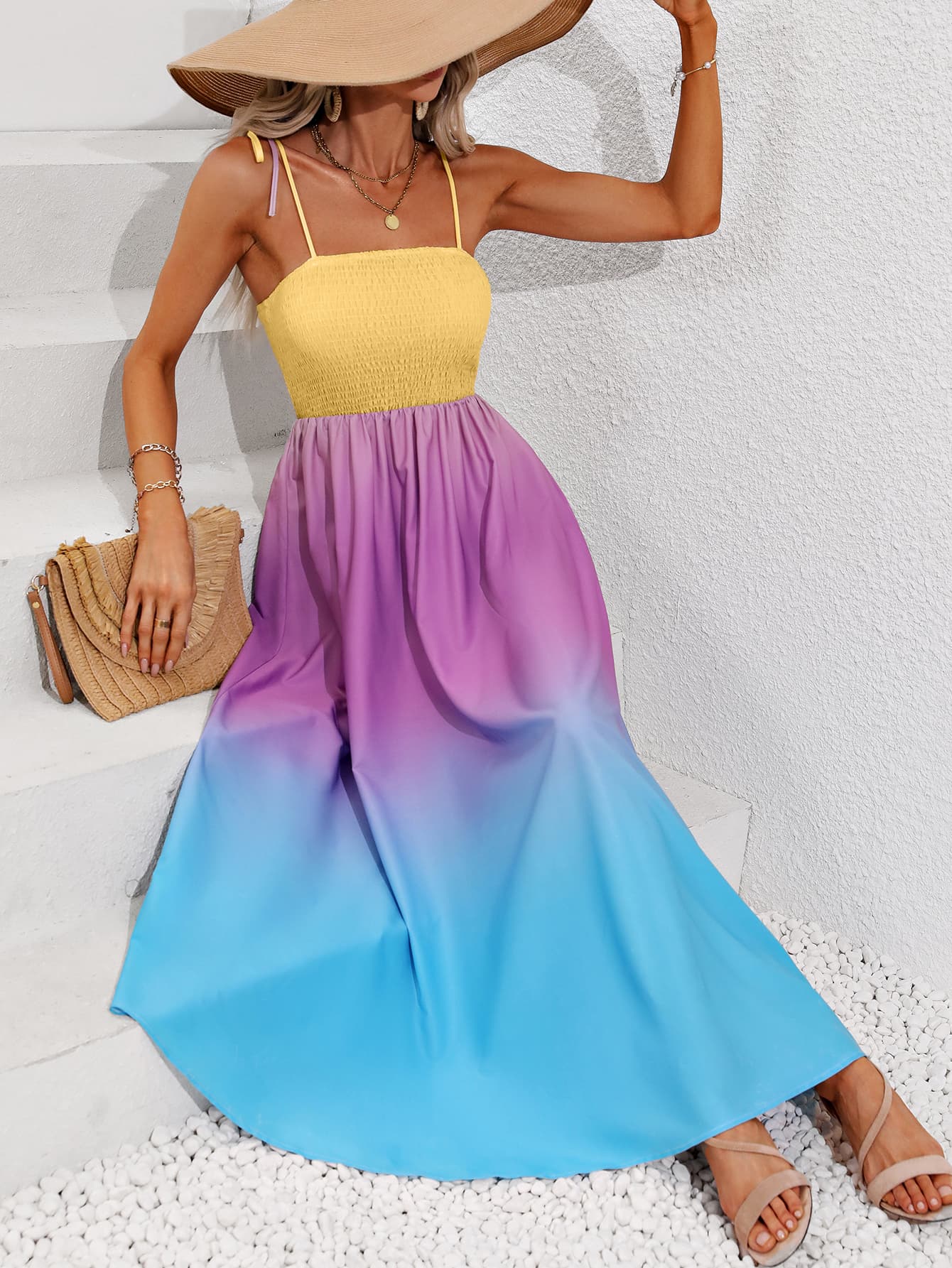 Shoulder Maxi Dress